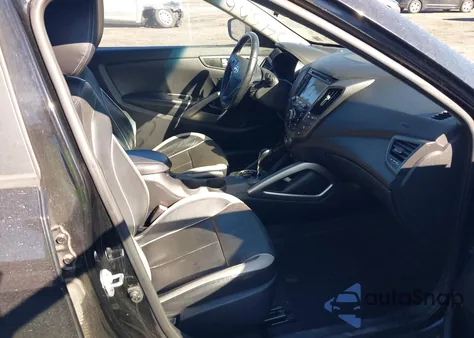 2013 Hyundai Veloster Turbo W/Black из США, поврежденный, VIN KMHTC6AE5DU142856